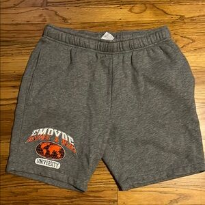 Empyre Gray Athletic Shorts with Elastic Waistband